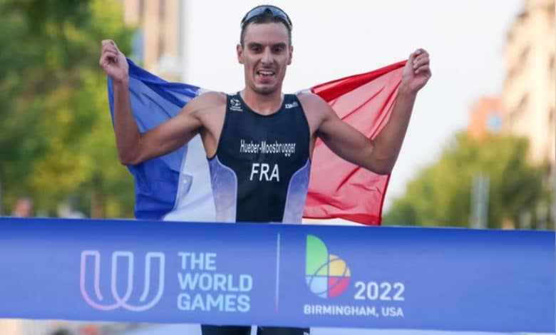 Maxime Hueber et Maurine Ricour remportent le duathlon aux Jeux Mondiaux