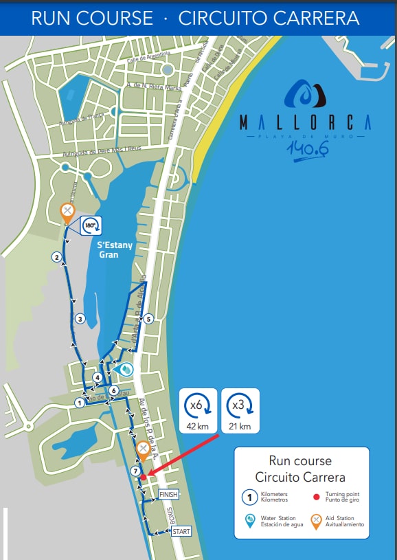 Nuevo circuito de carrera a pie del Mallorca 140.6