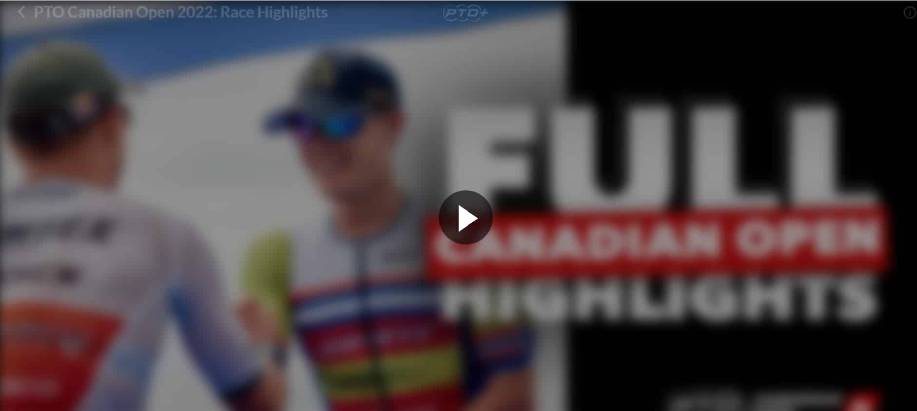 Capture vidéo de l'Open canadien