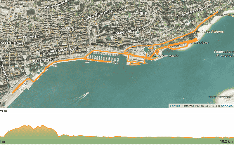 Circuito de corrida a pé do Triatlo da Cidade de Santander