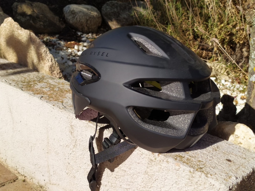Image arrière du casque Decathlo Van Rysel