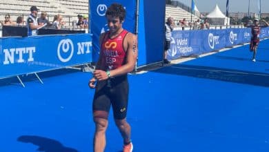 Kevin Tarek prata no Campeonato Mundial de Aquathlon