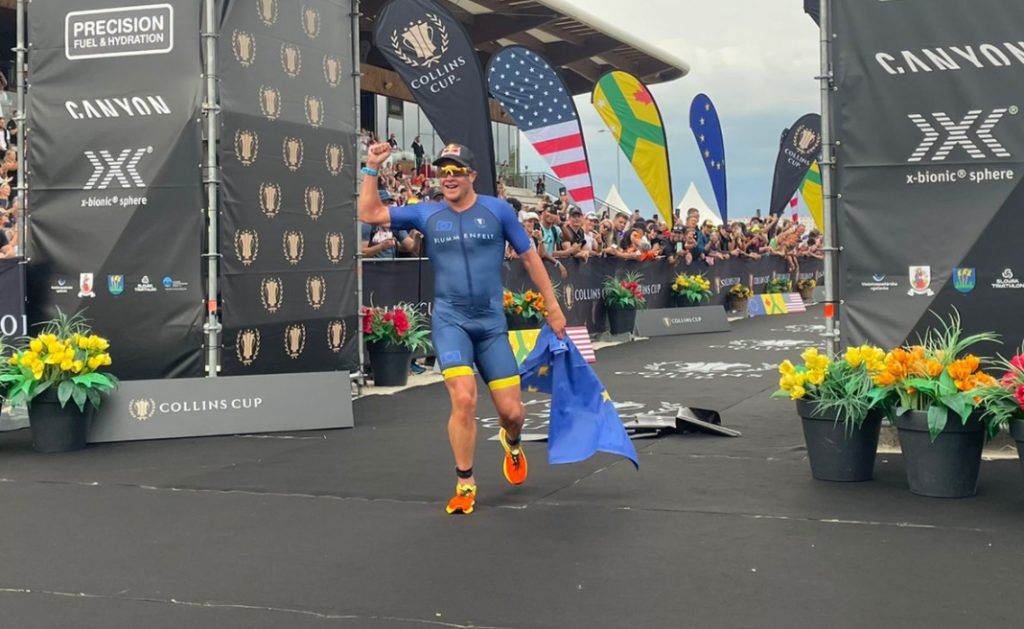 Europa gana Kristian Blummenfelt ganando en The Collins Cup