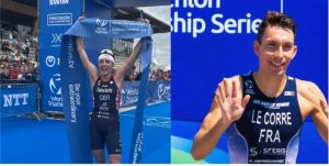 Lucy Charles and Pierre Le Corre 2022 LD Triathlon World Champions