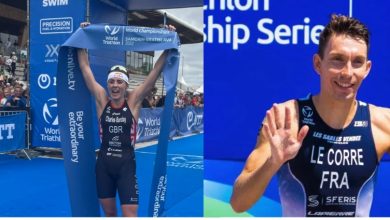 Lucy Charles und Pierre Le Corre 2022 LD-Triathlon-Weltmeister