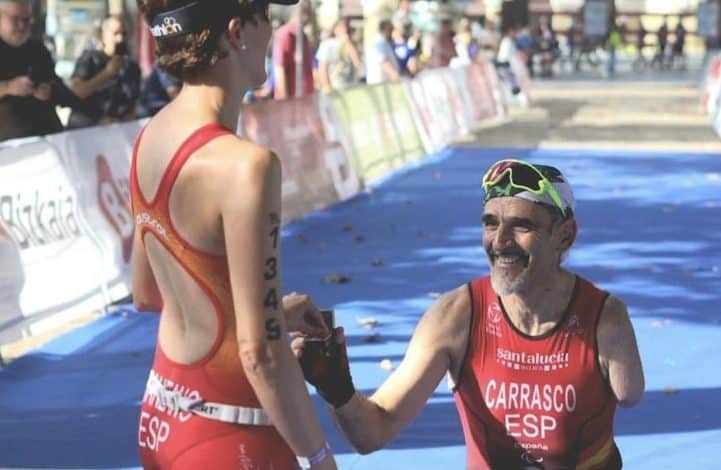 Kini Carrasco Duathlon European Champion with marriage proposal