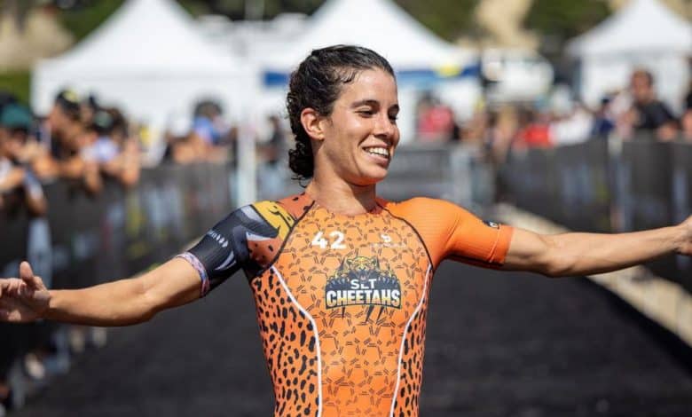 Miriam Casillas second in the Super League Triathlon Malibu