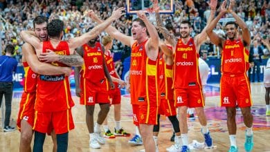 España contra Francia en la final del Eurobasket 2022