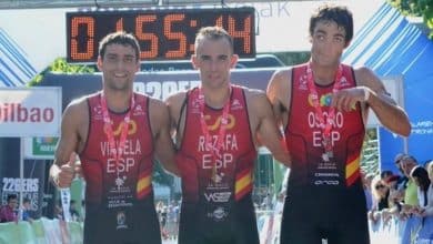 Rubén Ruzafa Champion d'Europe de Triathlon Cros.