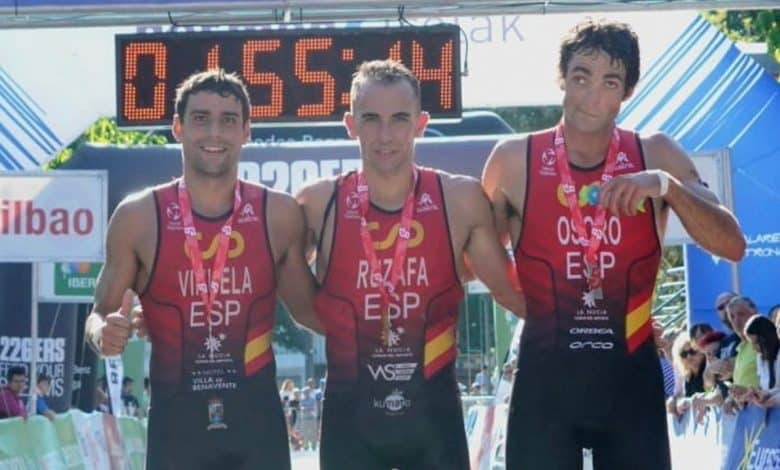 Rubén Ruzafa Champion d'Europe de Triathlon Cros.