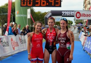 Paula Herrero campeona de Europa de acuatlón