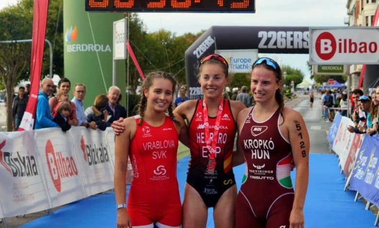 Paula Herrero champion of Europe in aquathlon