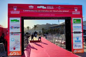 Everything ready in Cartagena for the Spanish Sprint Triathlon Championships