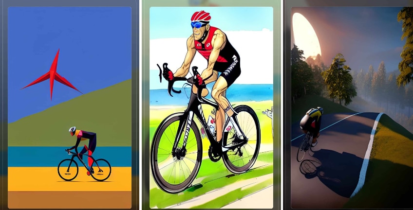 Así ve la inteligencia artificial a los triatletas y ciclistas