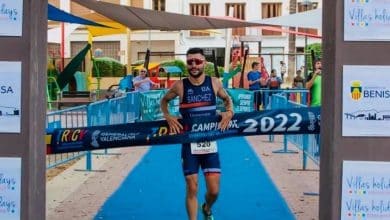 Roberto Sánchez Mantecón Champion der Valencianischen Gemeinschaft des Sprint-Triathlons