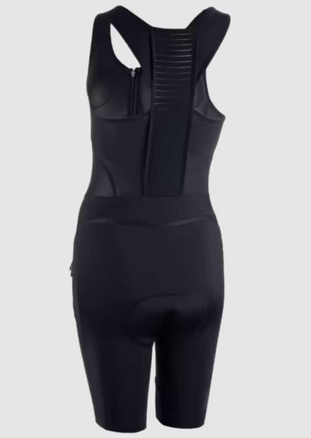 Image of the quick-zip bib shorts for women