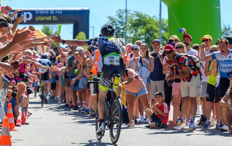 Un triatleta al Challenge Roith