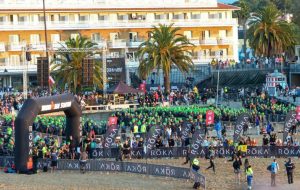 Bild vom Start des IRONMAN Portugal