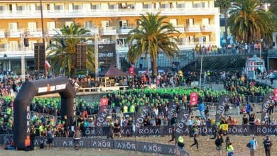 image of the IRONMAN Portugal start