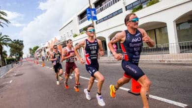 Kristian Blummenfelt na corrida WTCS