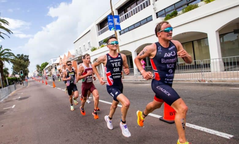 Kristian Blummenfelt na corrida WTCS