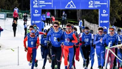 Immagine della partenza del Triathlon invernale di Andorra