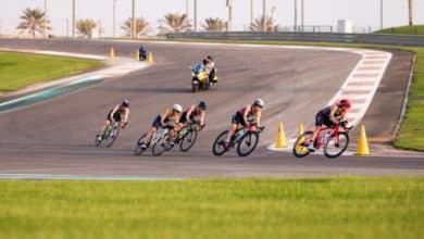 Image of the cycling segment of the Abu Dhabi WTCS