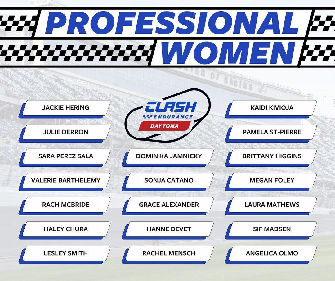 Clash Daytona women's start list