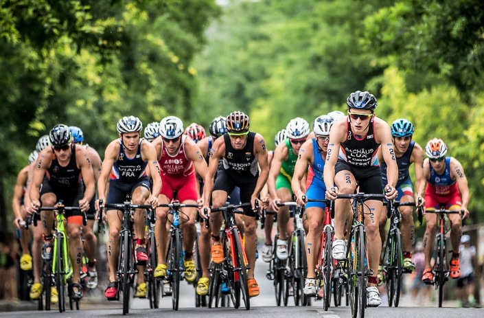 Strecken der Altersklassen für die Triathlon-Europameisterschaft