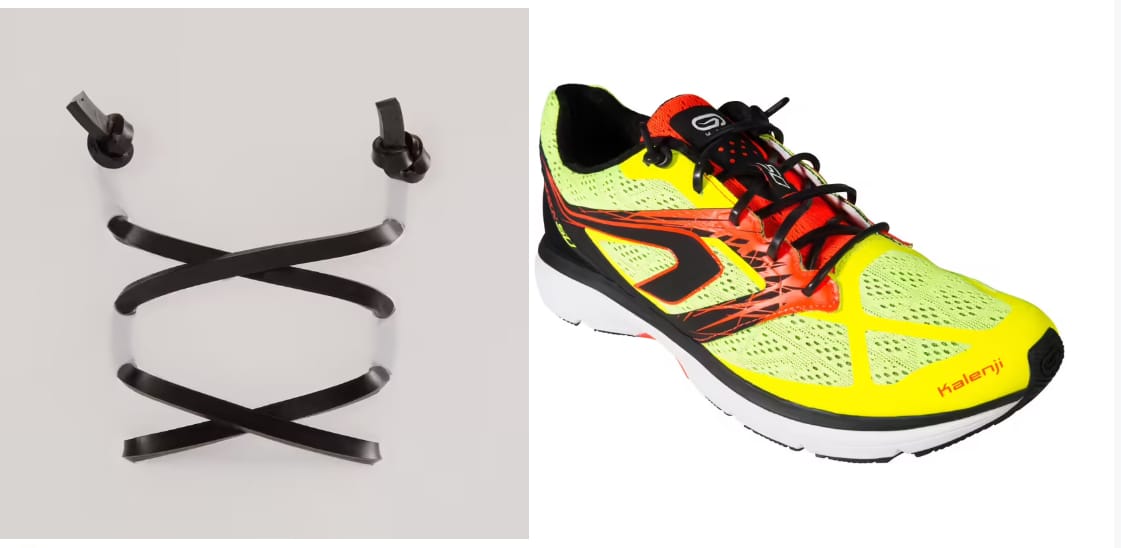 Elastische Schnellschnürsenkel aus Silikon für Triathlon