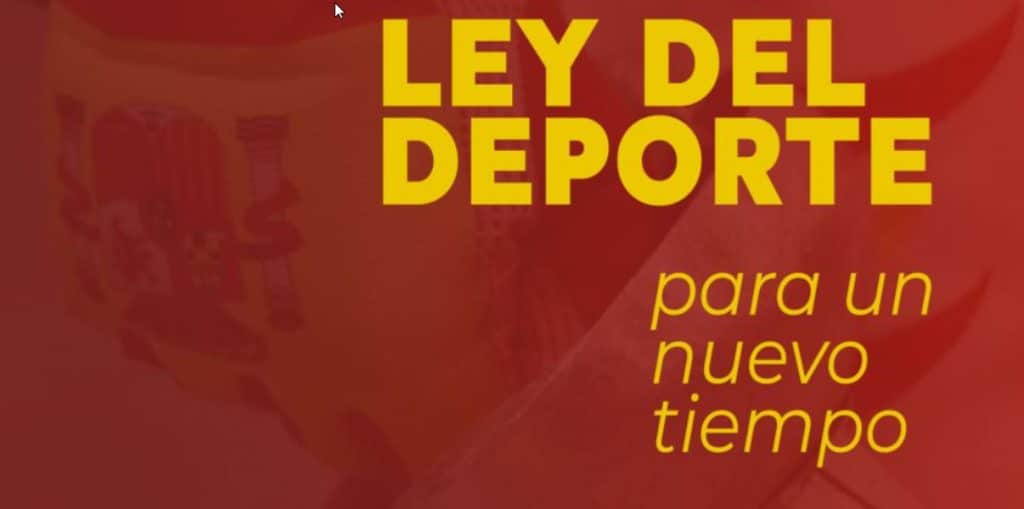 Logo de la nueva ley del deporte
