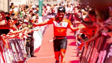 imagen de un triatleta en el IRONMAN Vitoria
