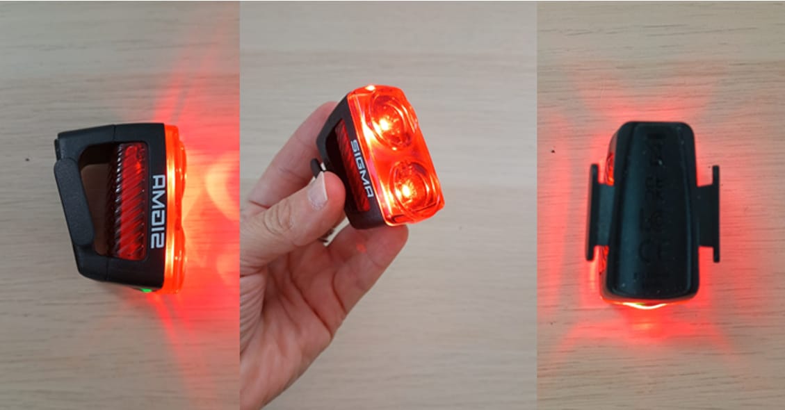 Various positions of the Buster RL 150 rear light