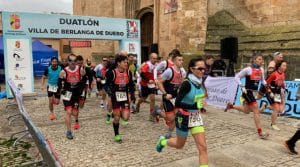 imagen de la salida del Duatlón de Berlanga