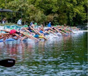 imagen de una salida de una triatlón