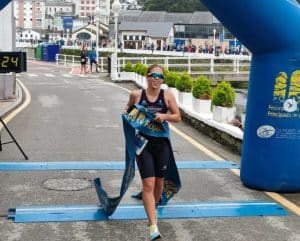 imagen de un triatlón en Luarca (Asturias)