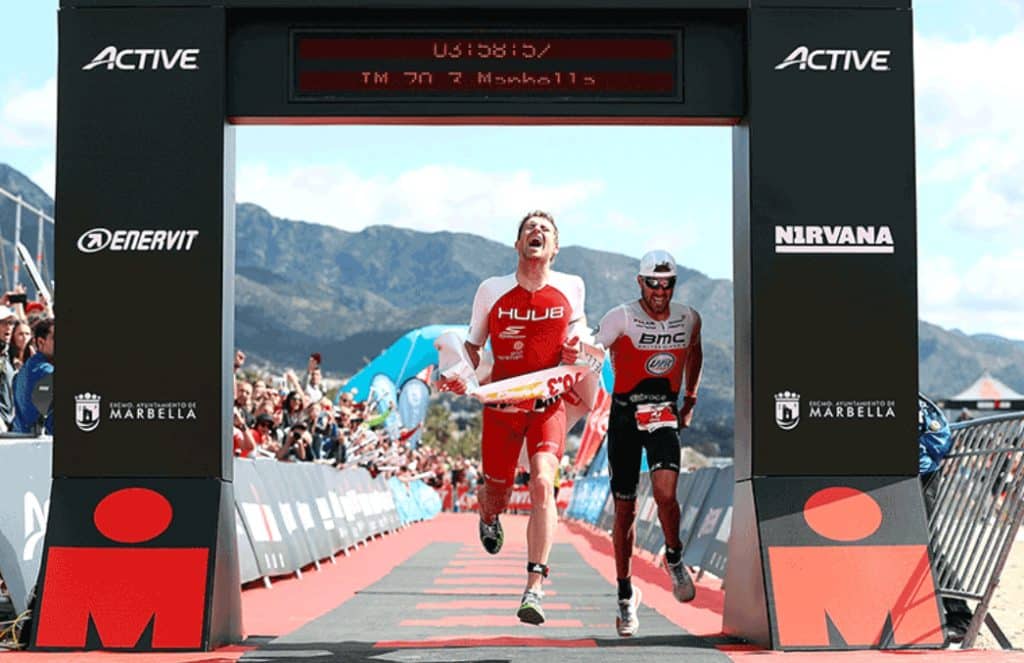 imagen de un sprint en el IRONMAN 70.3 Marbella