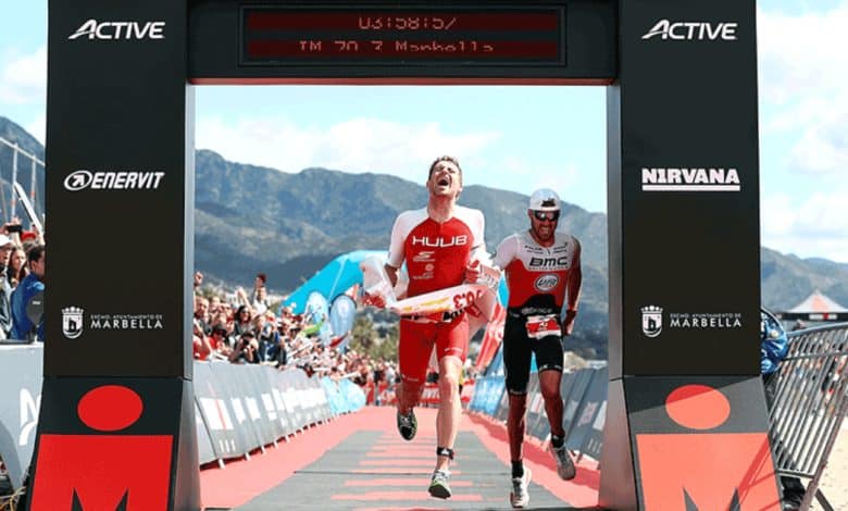 image of a sprint in the IRONMAN 70.3 Marbella