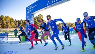 début du triathlon d'hiver en Andorre