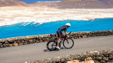 Immagine di un triatleta nell'IRONMAN Lanzarote