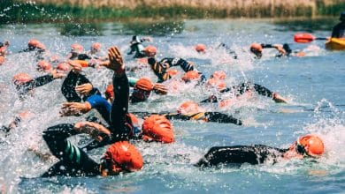 immagine dell'inizio del triathlon di Guadalajara