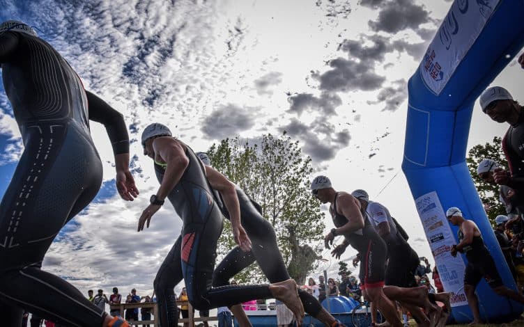 Start of the La Manga Triathlon