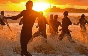 imagen de una salida IRONMNA al amanecer