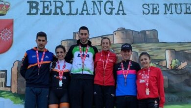 imagen del pódium del Duatlón en Berlanga de Duero