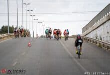 Imagen del segmento ciclista del Triatlón de Sevilla