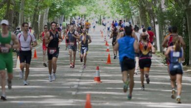 Rennsektor des Gran Triathlon Madrid