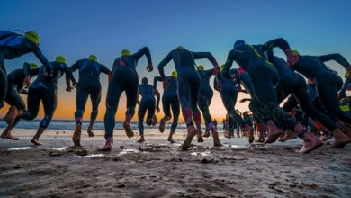 image de départ de l'IRONMAN Afrique du Sud