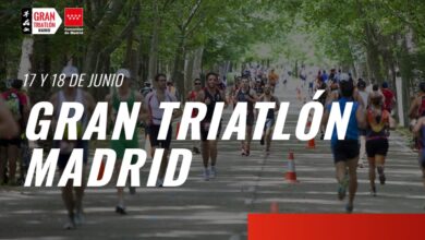 Cartel del Gran Triatlón Madrid