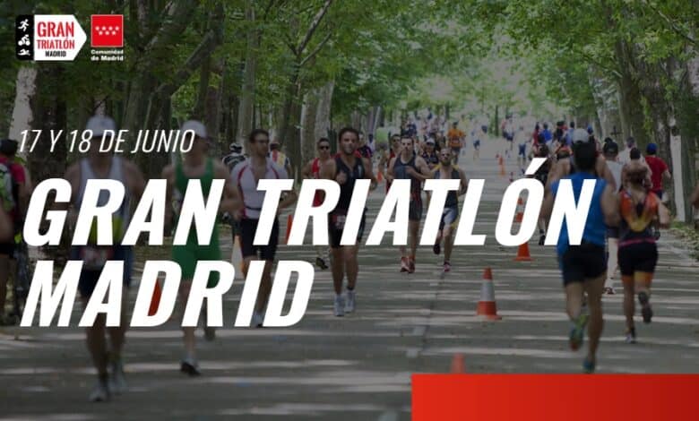 Plakat des Großen Triathlon Madrid