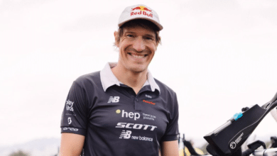 Sebastian Kienle en los Boxes del I;M New Zealand